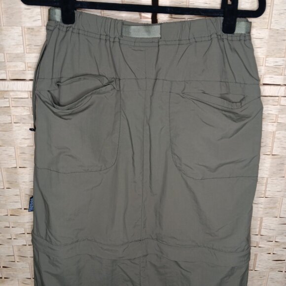 Gramicci Convertible Micro Ripstop Cargo Zip Off Small Midi EUC Army Olive Green - Picture 9 of 12